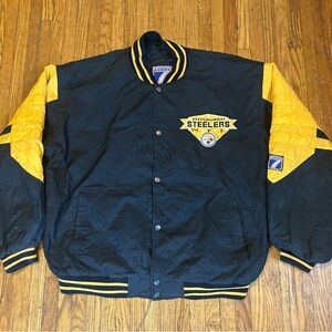 Vintage Pittsburgh Steelers Logo 7 Team Jacket Stitched Logo